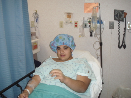 My Son Timothy before ACL repair