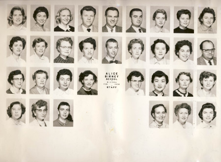 Birney Faculty 1958