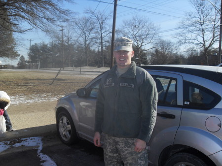 Mike before deployment