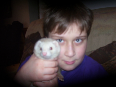 Siah and Whisky the Ferret