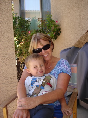 Me with grandson Casey, 3 yrs old