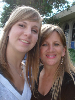 Nicole and I in front of LHHS June 2009