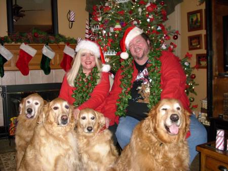 Myself, Wife Julie, & our Golden's