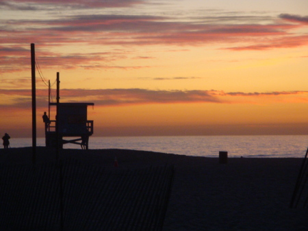 Santa Monica Beach sunset