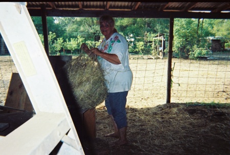 Doyle's mom feeding mo boy