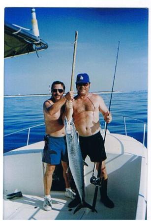 WALTER CANO AND A GUEST WITH A KING MACKERAL
