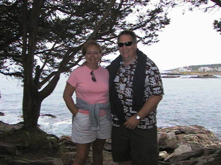 Maine Walk:  Donna and Kevin