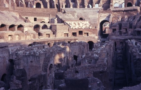 Inside Colisieum in Rome Oct. 13 17, 1969