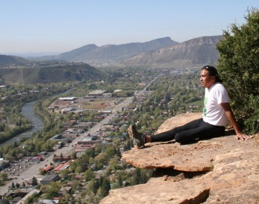 Animas trail overlook. Dgo in back