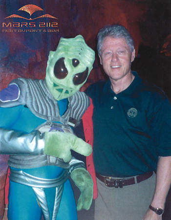 President Clinton at MARS 2112, NYC