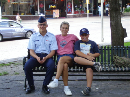 Airman Ryan White, Mom, And Brandon