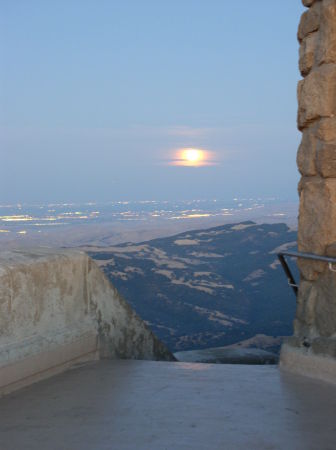 Full Moon Rising over Tracy, CA.