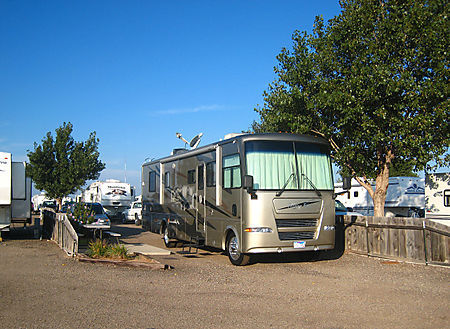 My Rv at Trailer Park Amarillo Texas