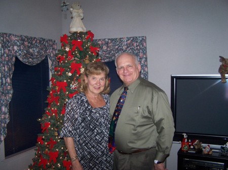 my mom and dad at brothers x-mas eve.