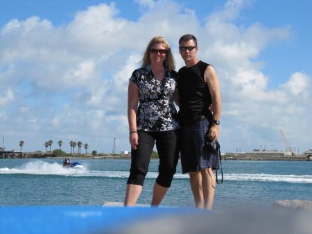 My Wife and I in Port Aransas