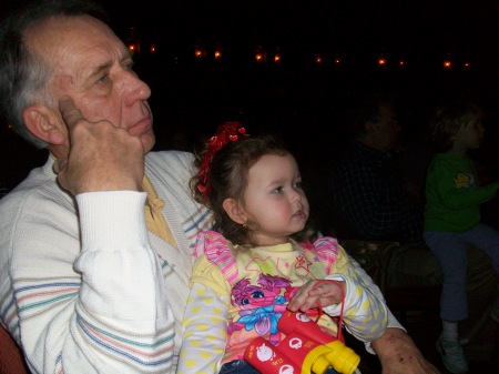 PAPA and Alyssa Watching Elmo! So cool