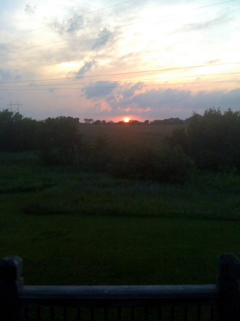 sunset out back