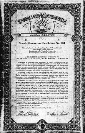 Tribute - Senate Resolution