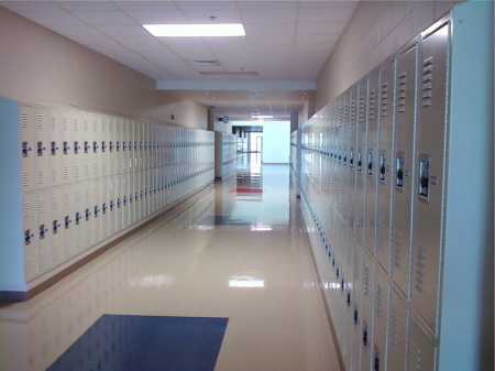Hallway and lockers