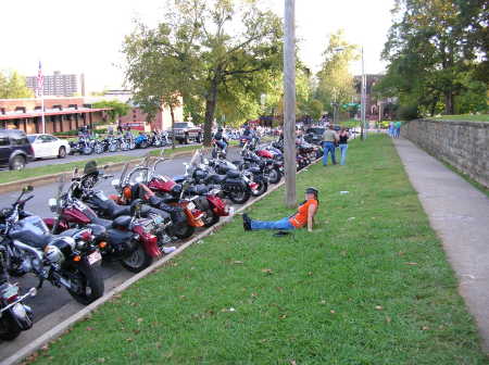 Bike rally in Fayetteville
