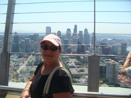 Raine atop of the Seatle Space Needle