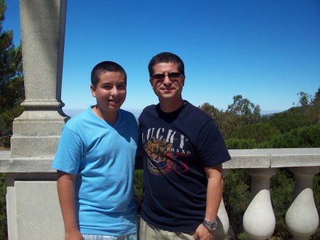 My boy and me... Hearst Castle