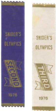 Snider's track ribbons