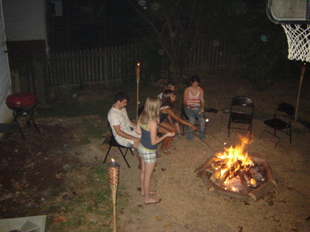 Bonfire on Fourth of July