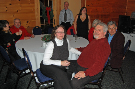 Cindy and I at our first Christmas party toget