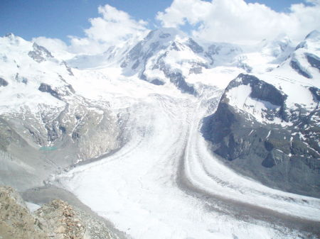 Glacier across from the Matterhorn
