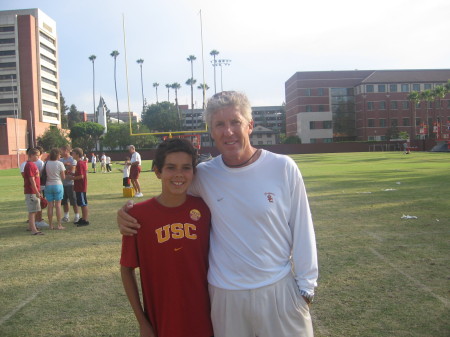 Tyler with Pete Carroll