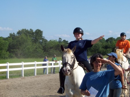 Michaela's first horse show.