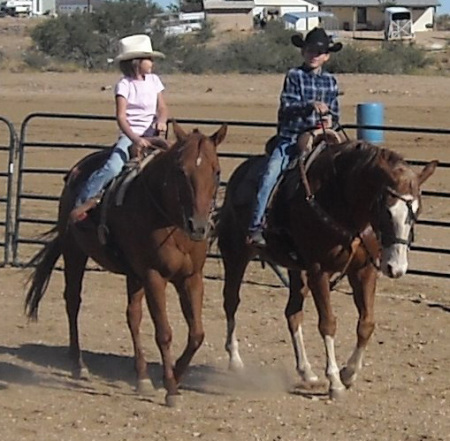 Daniel and Alyssa Riding, grandchildren