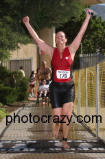 Triathlon Run finish