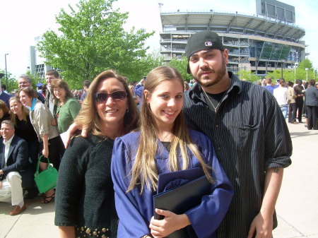 wife Donna, Jaclyn and Jake