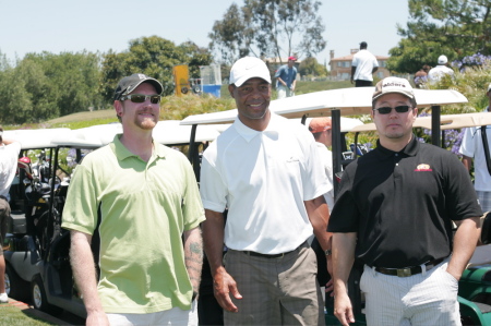 With Marcus Allen at Golf Tournament