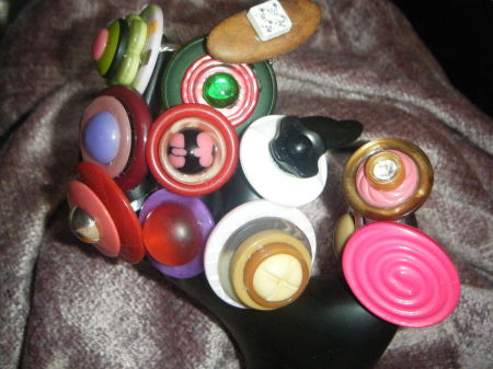 vintage button rings!!!!!!!!!