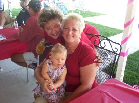 MY BEST FRIEND, ME AND 1ST GRANDDAUGHER AT 1