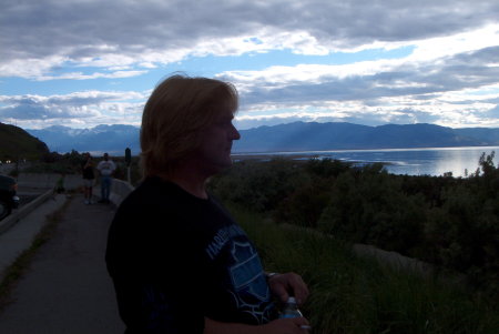 hanging out at the great salt lake ,