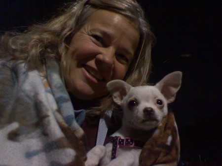 Janice Hiza and Puppy at Parade