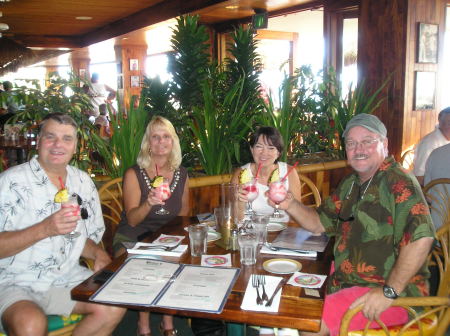 At Duke's on Waikiki with friends 2006