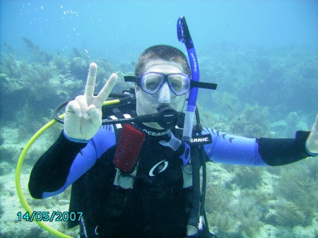 Diving in Key Largo