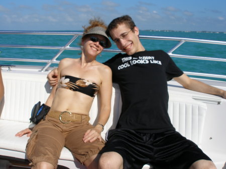 My son and I going Parasailing in Key West