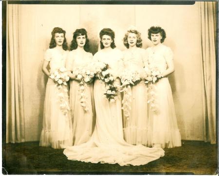 Betty Wedding Day taken  june 30 1945