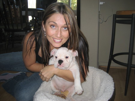 Carlene and puppy