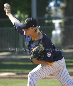 my 6'5" son pitching in 09 Babe Ruth All-Stars