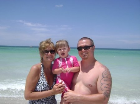 Brad, Lil and me, Anna Maria Island, May 2009