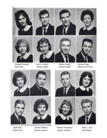 Class of 1960 Senior Photos