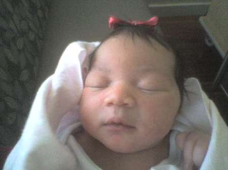 My newborn granddaugher