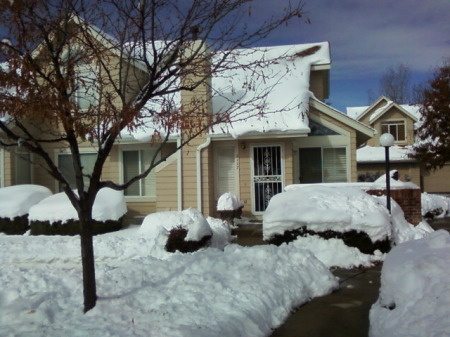 Our snowy home in CO, Oct. '09